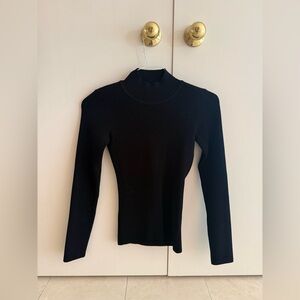 Nanushka Black Long Sleeve Top